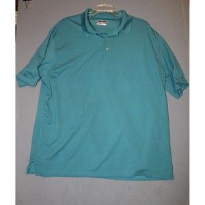 Grand Slam Men's Performance Polo Shirt Short Sleeve Green Size 3XLT